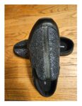 Black Shoes with Rhinestones Design
