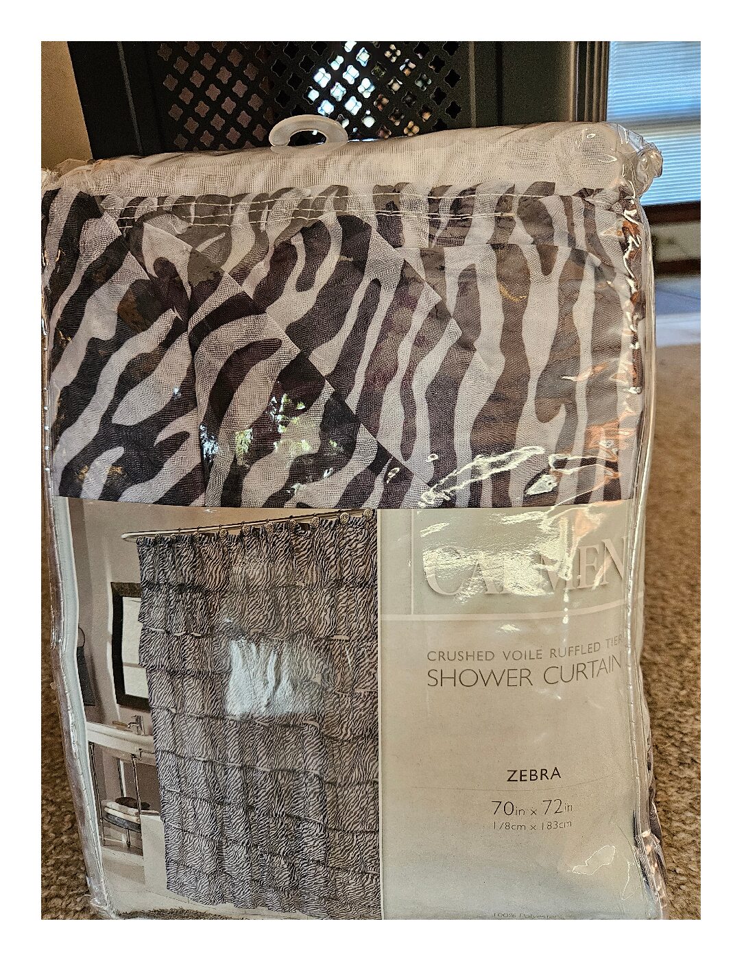 Zebra Shower Curtain